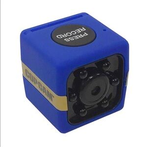 Blue Mini Motion Activated Security Camera